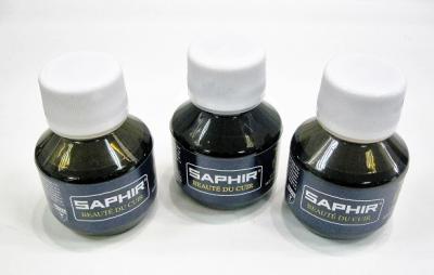 Краситель 0812 Сапфир универсальный для всех видов гладких кож, велюра, нубука, текстиля dark brown Teinture francfise